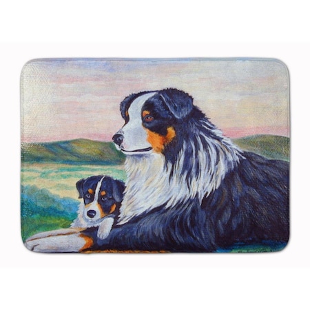 Carolines Treasures Australian Shepherd Machine Washable Memory Foam Mat 7511RUG